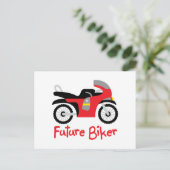 Future Biker Postkarte (Stehend Vorderseite)