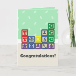 Future Biologist’s Blocks Greeting Card Karte