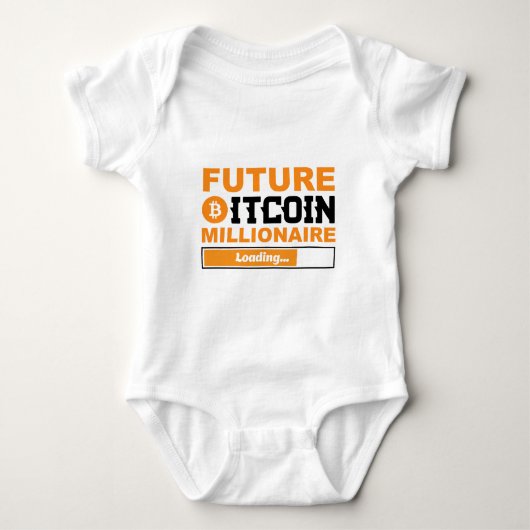 Future Bitcoin Millionaire Loading Baby Strampler (Vorderseite)