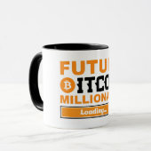 Future Bitcoin Millionaire Loading Tasse (Vorderseite Links)