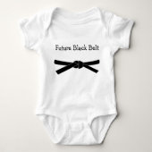 Future Black Belt Baby Jersey Bodysuit Baby Strampler (Vorderseite)