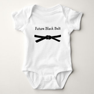 Future Black Belt Baby Jersey Bodysuit Strampler