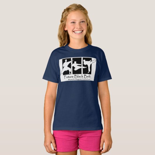 Future Black Belt Blue T - Shirt (Vorne ganz)