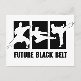 Future Black Belt Postkarte