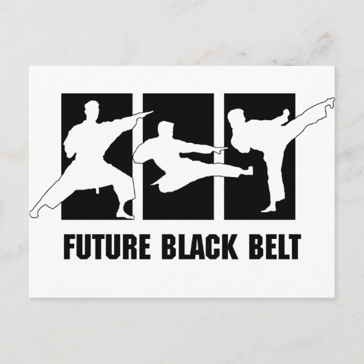 Future Black Belt Postkarte (Vorderseite)