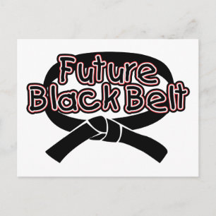 Future Black Belt (rot) Postkarte