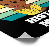 Future Black History Maker Juneteenth Hbcu Afro Gi Poster (Ecke)