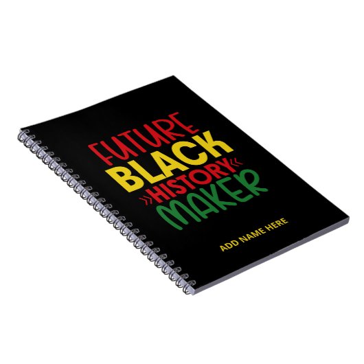Future Black History Maker Notebook Notizblock (Rechte Seite)