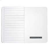 Future Black Status 100 List Journal Taschennotizbuch (Innenansicht Hinten)
