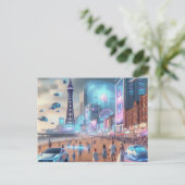 Future Blackpool Postcard Postkarte (Stehend Vorderseite)