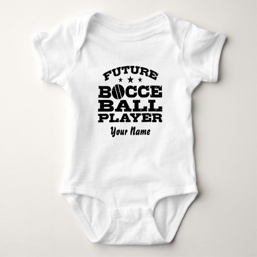 Future Bocce Ball Player Baby Strampler (Vorderseite)