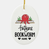 Future Bookworm Keramik Ornament (Vorne)