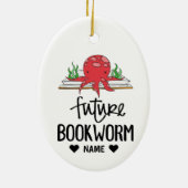 Future Bookworm Keramik Ornament (Hinten)