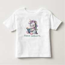Future Bookworm Unicorn Reading Baby
