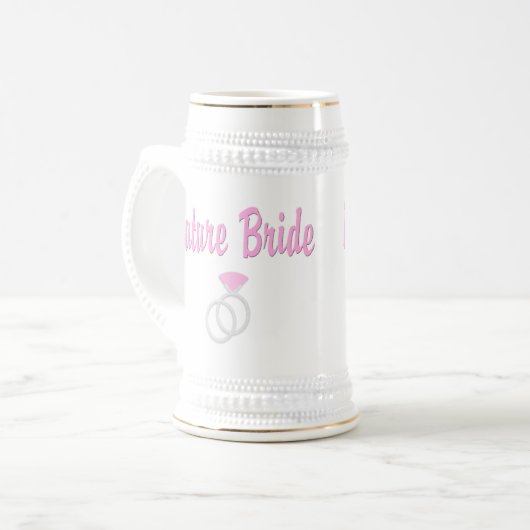 Future Bride Stein Bierglas (Vorderseite Links)