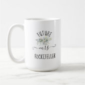 Future Bride Verlobung Ring Greenery Blätter Kaffeetasse (Links)
