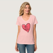 Future Bridge Custom Pink Heart T - Shirt (Vorderseite Vollansicht)