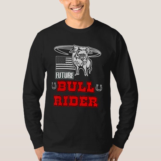 Future Bull Rider Rodeo Bull Reitmechanik T-Shirt (Vorderseite)
