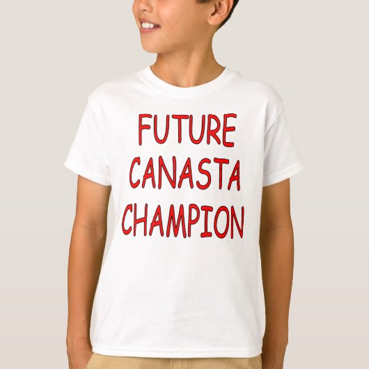 "Future Canasta Champion" Kids Shirt (Vorderseite)