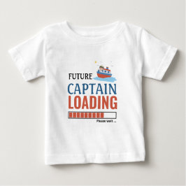 Future Captain Loading Niedlich Funny Personalisie Baby T-shirt
