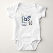 "Future CEO" Niedlich & Funny Baby Bodysuit Strampler (Vorderseite)