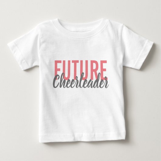 Future Cheerleader Baby Bodysuit Baby T-shirt (Vorderseite)