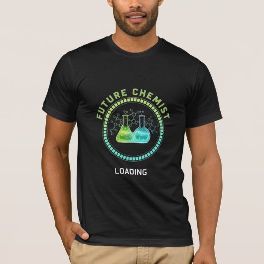 Future Chemist Loading - Science Student Graphic T-Shirt (Vorderseite)