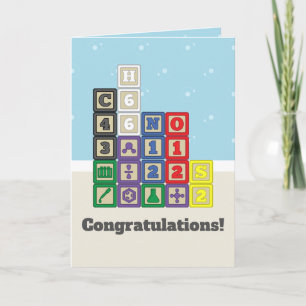 Future Chemist’s Blocks Greeting Card Karte