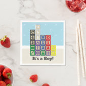 Future Chemist's Blocks Baby Shower Napkins Serviette (Beispiel)