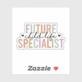 Future Child Life Specialist, Child Life Month CLS Aufkleber (Blatt)