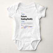 Future Coding Buddy Niedlich Developer Baby Strampler (Vorderseite)