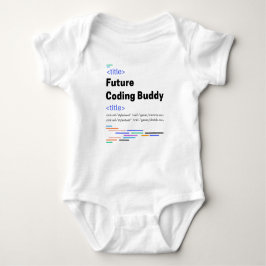 Future Coding Buddy Niedlich Developer Baby Strampler
