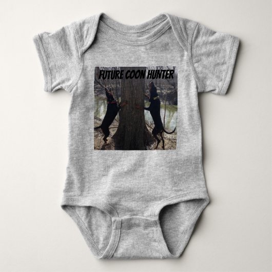 Future Coon Hunter Baby Bekleidung Baby Strampler (Vorderseite)