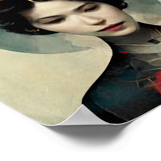 Future Couture Science Fiction Art Poster (Ecke)