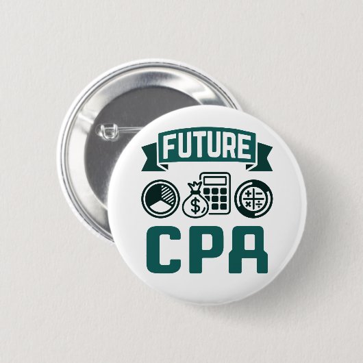 Future CPA Accounting Abschluss Button (Vorne & Hinten)