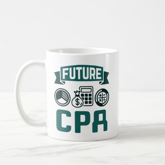 Future CPA Accounting Abschluss Kaffeetasse (Links)