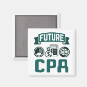Future CPA Accounting Abschluss Magnet (Vorderseite/Rückseite)