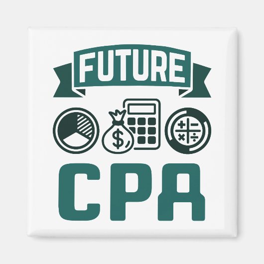 Future CPA Accounting Abschluss Magnet (Vorne)