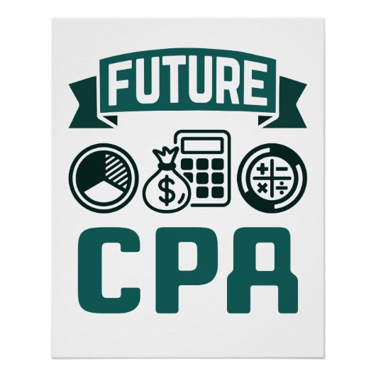 Future CPA Accounting Abschluss Poster (Vorderseite)