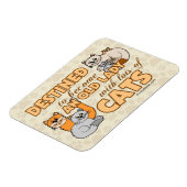 Future Crazy Cat Lady Funny Sprichwort Design Magnet (Linke Seite)