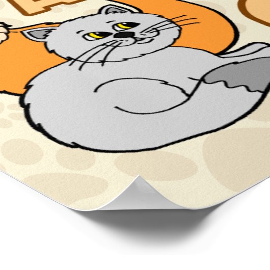 Future Crazy Cat Lady Funny Sprichwort Design Poster (Ecke)