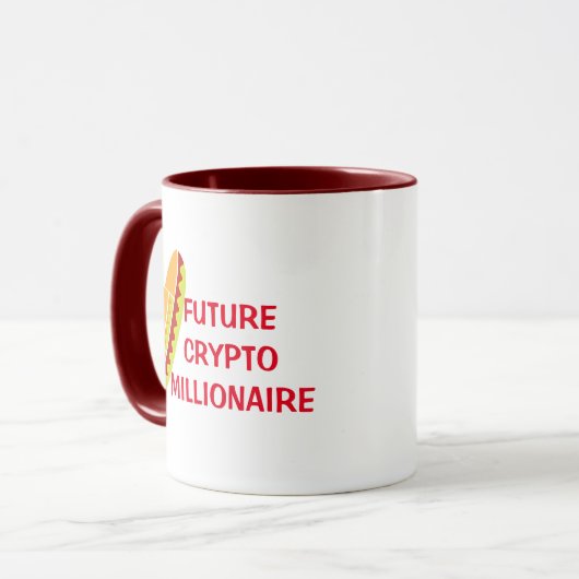 Future Crypto Currency Doctor Pun Funny Coffee Tasse (Vorderseite Links)