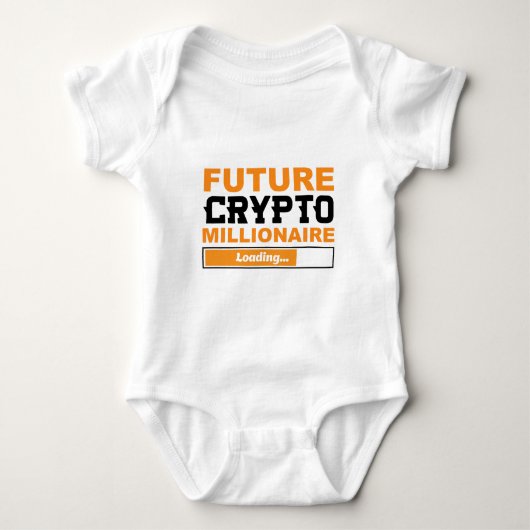 Future Crypto Millionaire Loading Baby Strampler (Vorderseite)