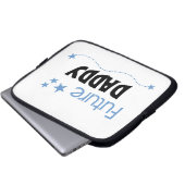 Future Daddy Gifts Laptopschutzhülle (Vorne Knopf)