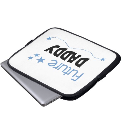 Future Daddy Gifts Laptopschutzhülle (Vorne Knopf)