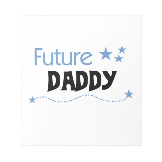 Future Daddy Gifts Notizblock (Vorderseite)