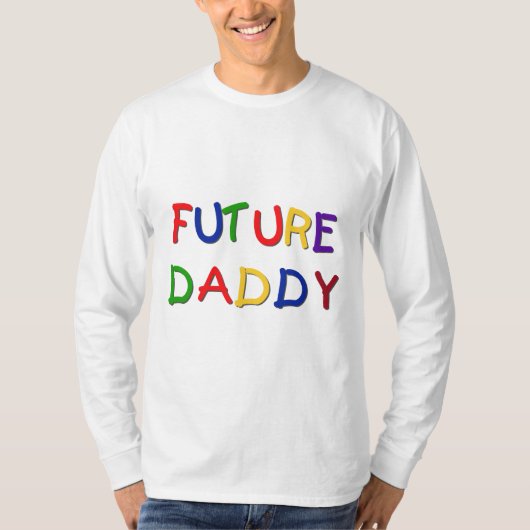 Future Daddy Primary Colors Tshirts and Gifts (Vorderseite)