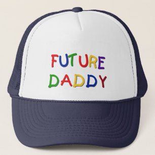 Future Daddy Primary Colors Tshirts and Gifts Truckerkappe