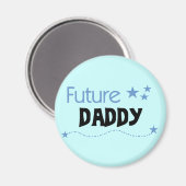 Future Daddy Tshirts und Geschenke Magnet (Vorderseite/Rückseite)