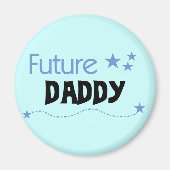 Future Daddy Tshirts und Geschenke Magnet (Vorne)